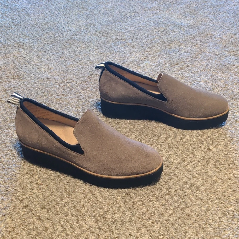 Dr Scholl's Lexi Suede Wedge Slip On Loafer - Picture 3 of 8